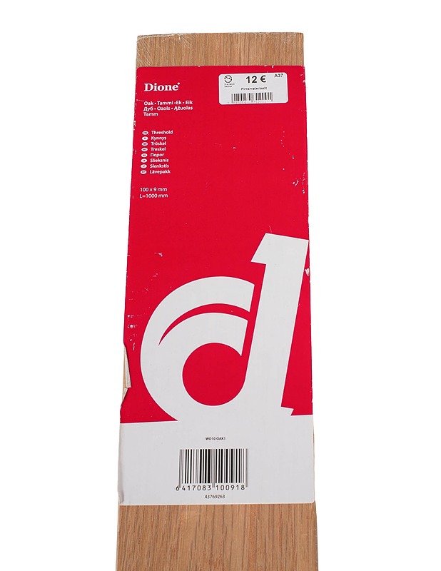 DIONE kynnys 100 x 9 mm - Rakennustarvikkeet - 10105626495 - 1