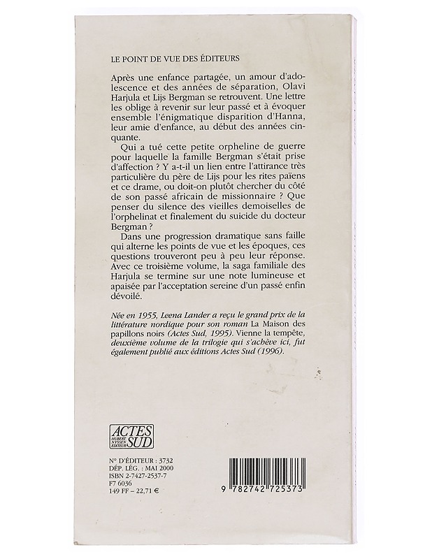 Les rives du retour : roman - Lander, Leena - Romaanit ja novellit - 10105626516 - 1