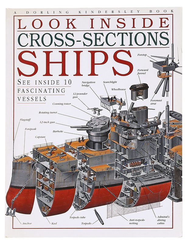 Ships : look inside cross-sections - Moira Butterfield - Tietokirjat ja oppaat - 10105626565 - 0