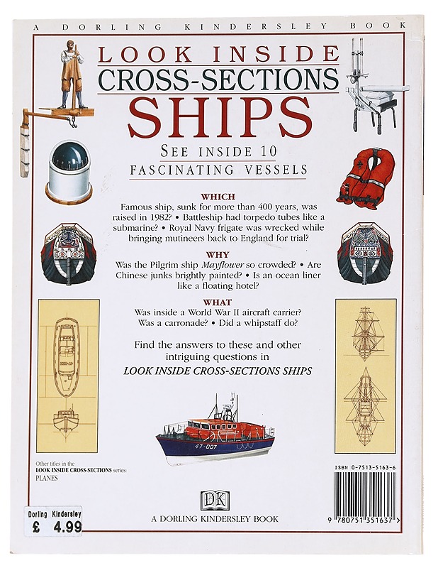 Ships : look inside cross-sections - Moira Butterfield - Tietokirjat ja oppaat - 10105626565 - 1