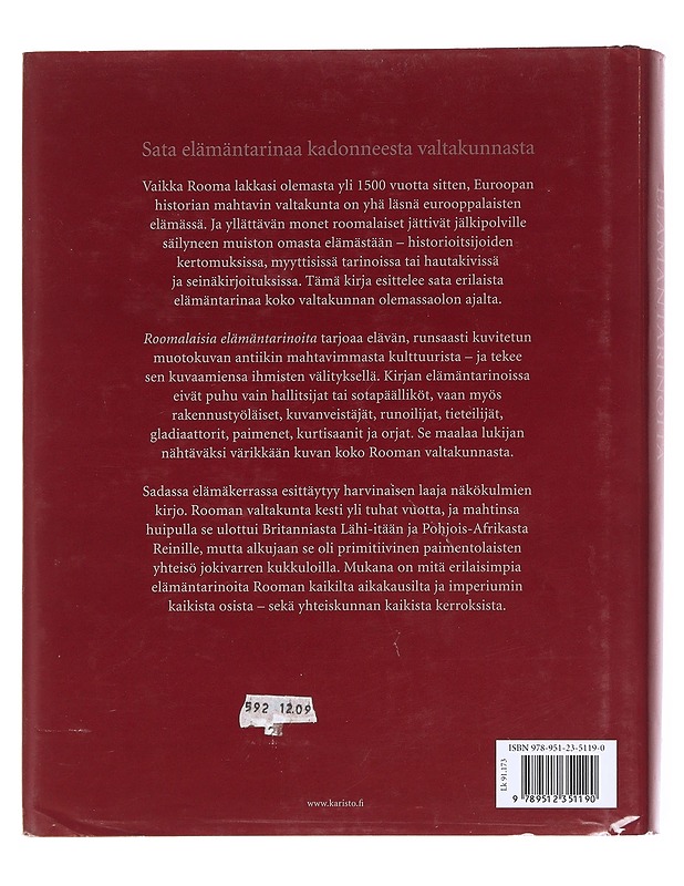 Roomalaisia elämäntarinoita - Philip Matyszak ja Joanne Berry - Elämäkerrat ja muistelmat - 10105626659 - 1