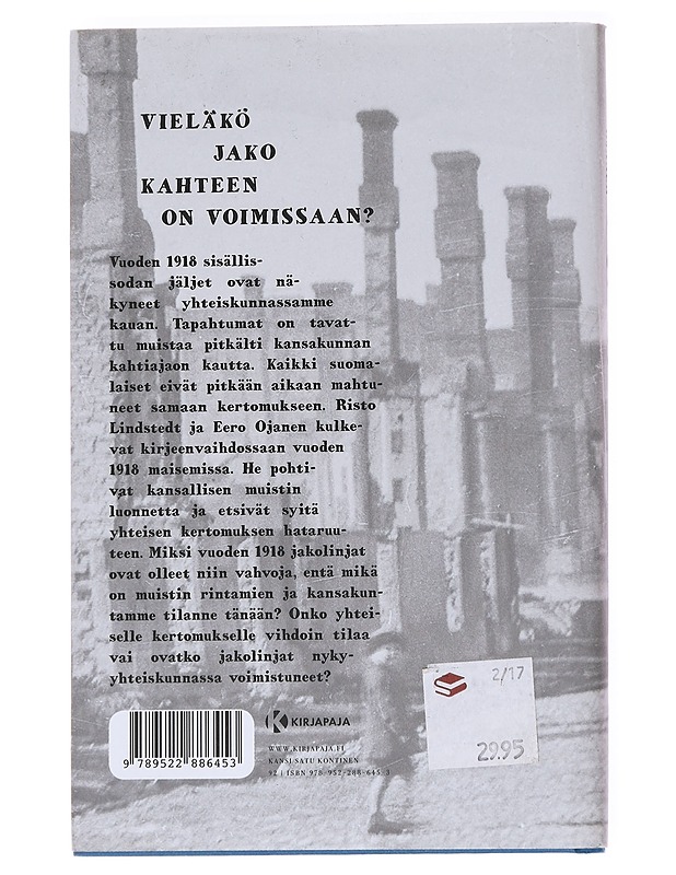 1918 / matkoja muistin rintamilla - Lindstedt, Risto - Elämäkerrat ja muistelmat - 10105626686 - 1