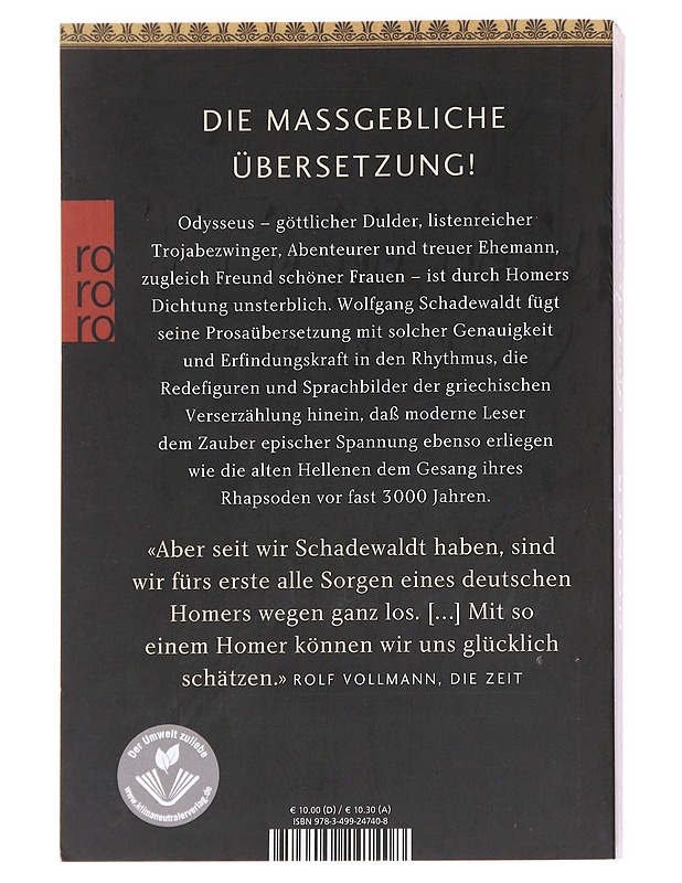 Die Odyssee - Homer  - Romaanit ja novellit - 10105626696 - 1