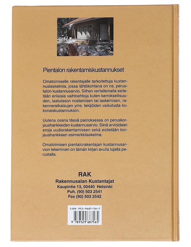 Pientalon rakentamiskustannukset - Hyttinen, Rainer - Tietokirjat ja oppaat - 10105626732 - 1