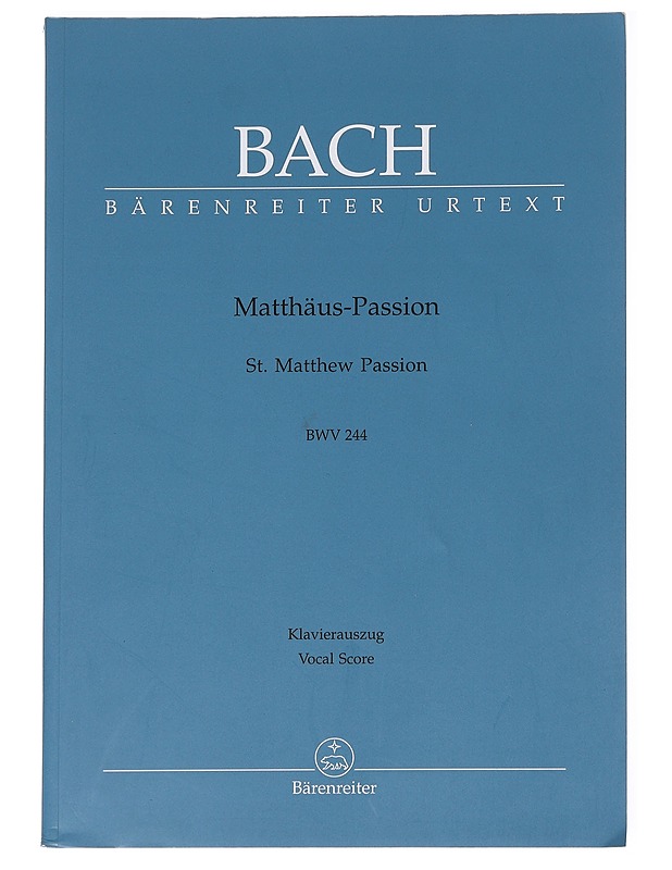 Matthäus-Passion BWV 244 - J. Sebastian Bach - Musiikki- ja elokuvakirjat - 10105626774 - 0