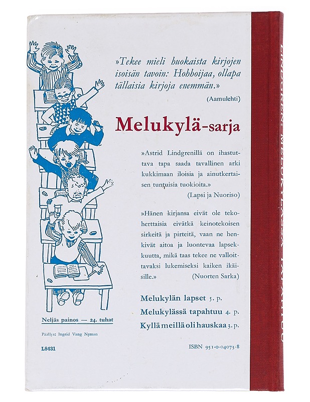 Melukylässä tapahtuu - Astrid Lindgren - Lastenkirjat - 10105626851 - 1