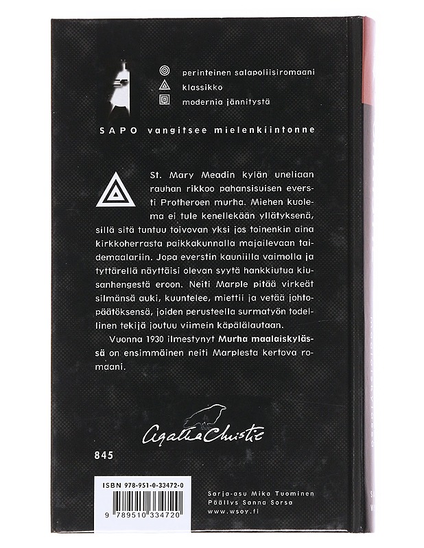 Murha maalaiskylässä - Agatha Christie - Kaunokirjallisuus - 10105626861 - 1