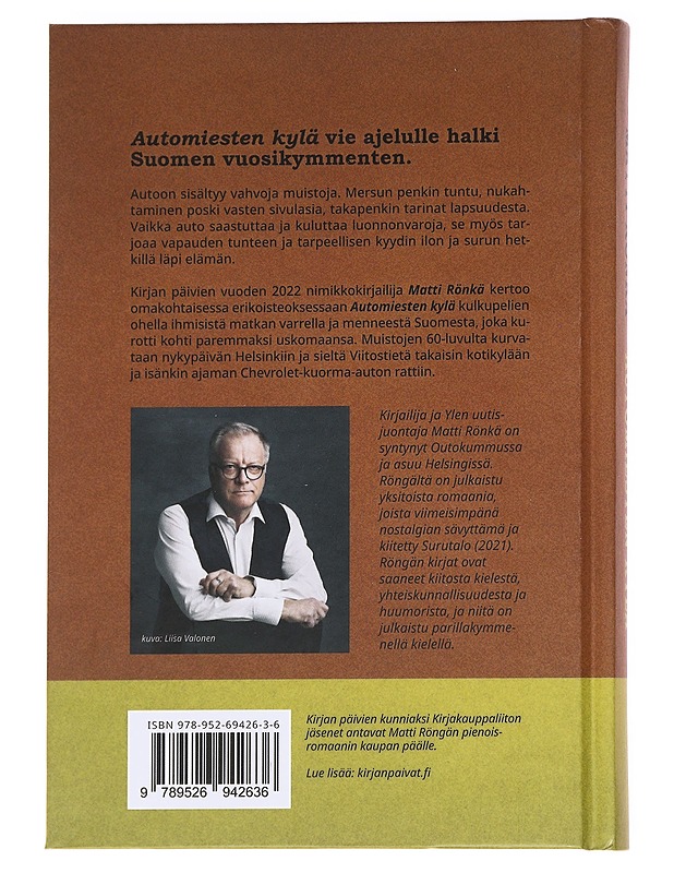 Automiesten kylä / pienoisromaani - Matti Rönkä - Kaunokirjallisuus - 10105626871 - 1