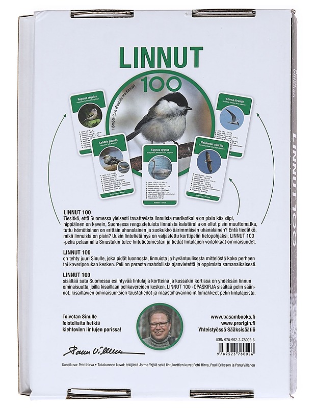 Linnut 100 kortit + opaskirja - Villanen, Panu - Tietokirjat ja oppaat - 10105626876 - 1