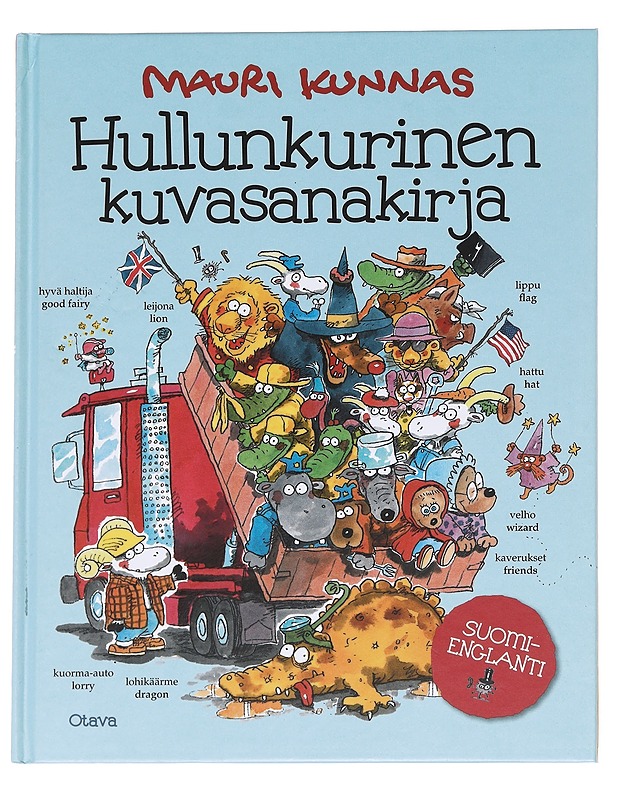 Hullunkurinen kuvasanakirja,  suomi-englanti - Mauri Kunnas - Lastenkirjat - 10105626879 - 0