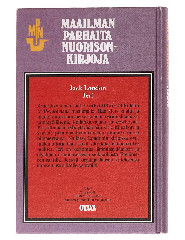Jeri, erään koiran seikkailuja Etelämerellä - Jack London - Romaanit ja novellit - 10105626894 - 1