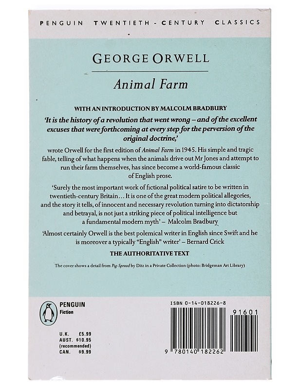 Animal farm : a fairy story - George Orwell - Romaanit ja novellit - 10105626914 - 1
