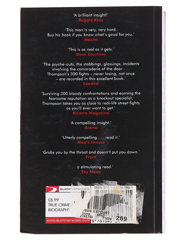 Watch My Back - Geoff Thompson - Romaanit ja novellit - 10105626923 - 1