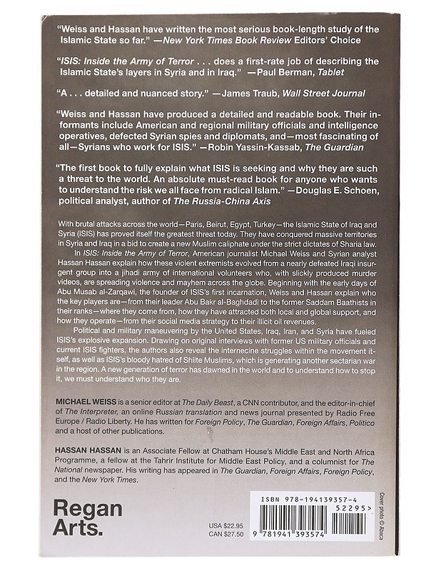 ISIS: Inside the Army of Terror - Michael Weiss & Hassan Hassan - Elämäkerrat ja muistelmat - 10105626924 - 1