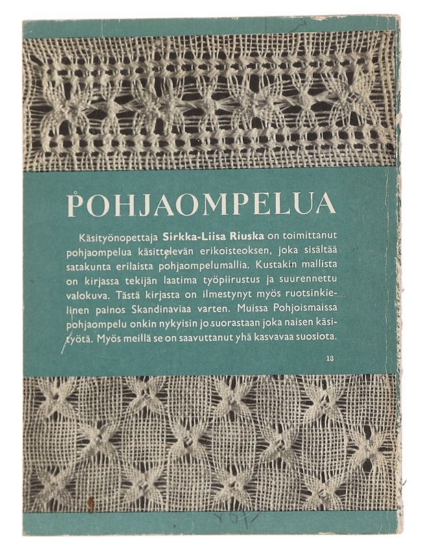 Pohjaompelua - Sirkka-Liisa Riuska - Käsityökirjat - 10105626992 - 1