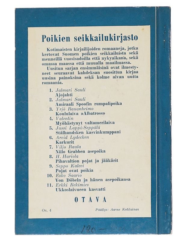 Valkoinen ympyrä - Tauno Karilas - Romaanit ja novellit - 10105626996 - 1