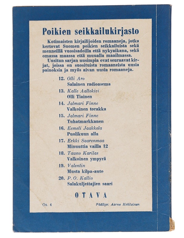 Musta kilpa-auto - Valentin - Romaanit ja novellit - 10105627006 - 1