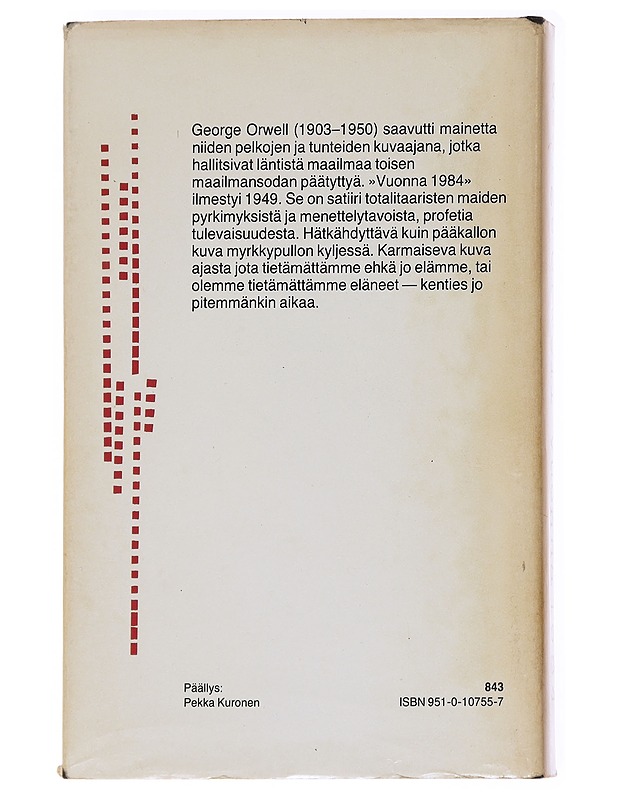 Vuonna 1984 / romaani - Orwell, George - Romaanit ja novellit - 10105627119 - 1