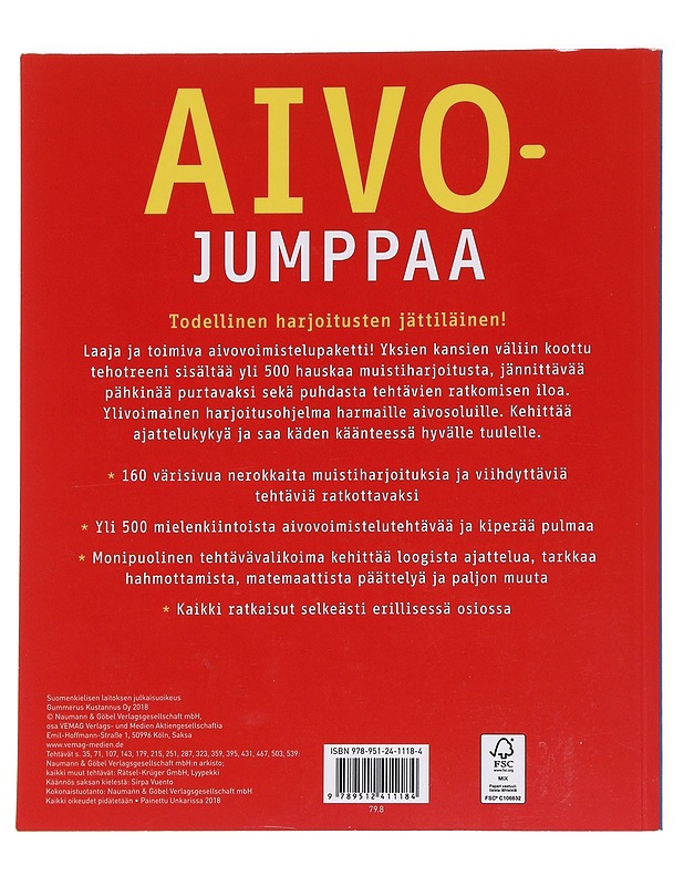 Aivojumppaa : yli 500 tehtävää - Vuento, Sirpa - Tietokirjat ja oppaat - 10105627139 - 1