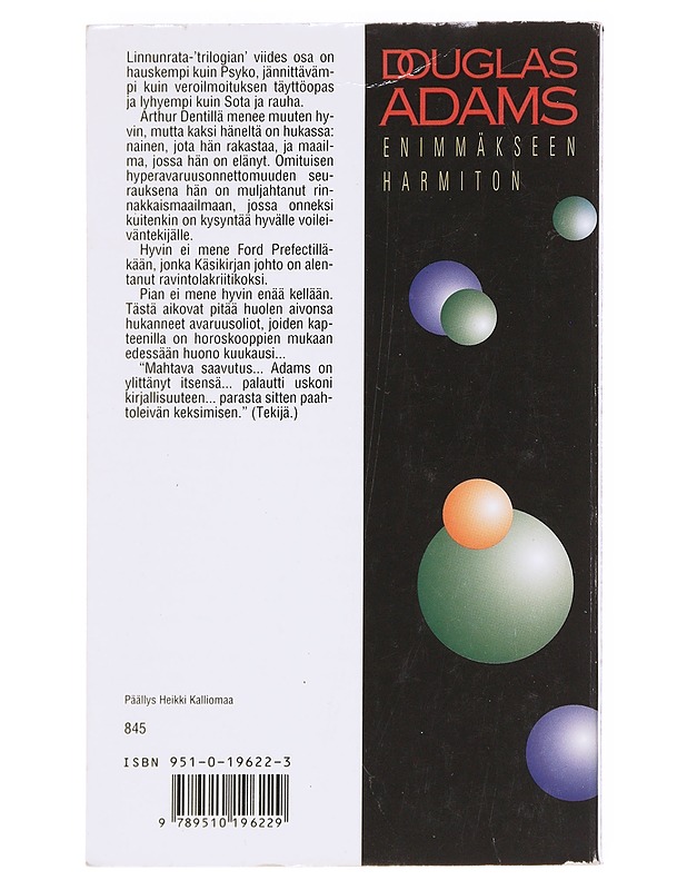 Enimmäkseen harmiton - Adams, Douglas - Romaanit ja novellit - 10105627169 - 1