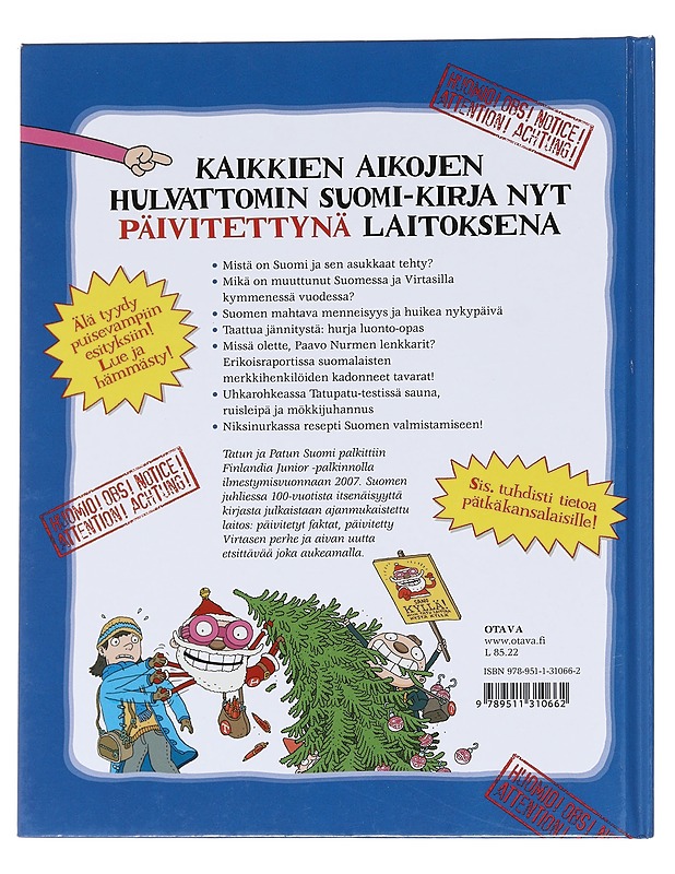 Tatun ja Patun päivitetty Suomi - Havukainen, Aino - Lastenkirjat - 10105627195 - 1