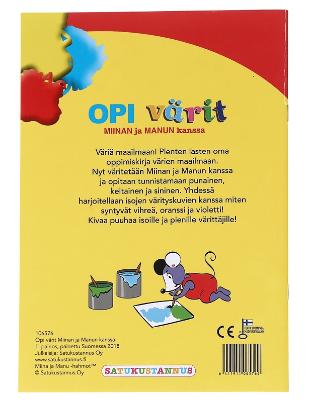 Opi värit Miinan ja Manun kanssa - Suvi Teerenhovi - Lastenkirjat - 10105627199 - 1