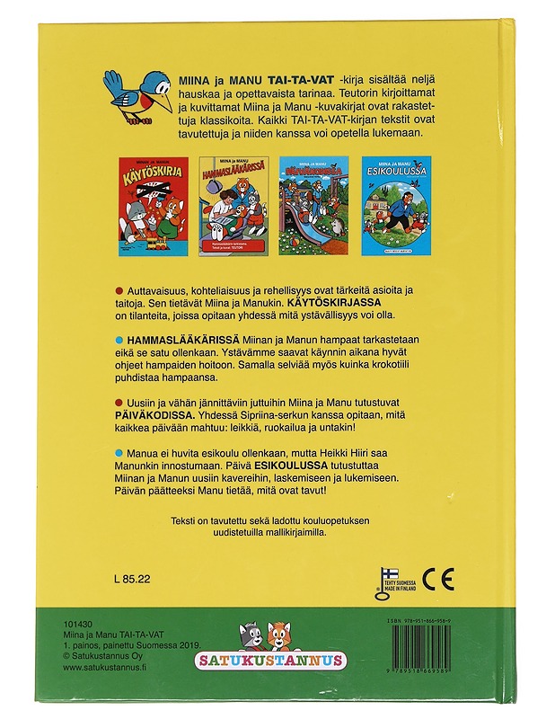 Miina ja Manu / tai-ta-vat - Teutori - Lastenkirjat - 10105627200 - 1