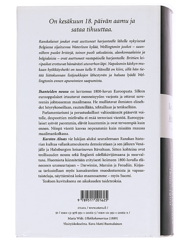 Ihanteiden Nousu. Euroopan historia 1800-1900 - Karsten Alnäs - Tietokirjat - 10105627210 - 1
