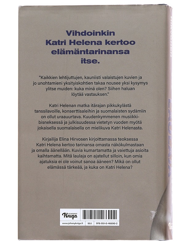 Katri Helena : laulaja - Hirvonen, Elina - Elämäkerrat ja muistelmat - 10105627278 - 1