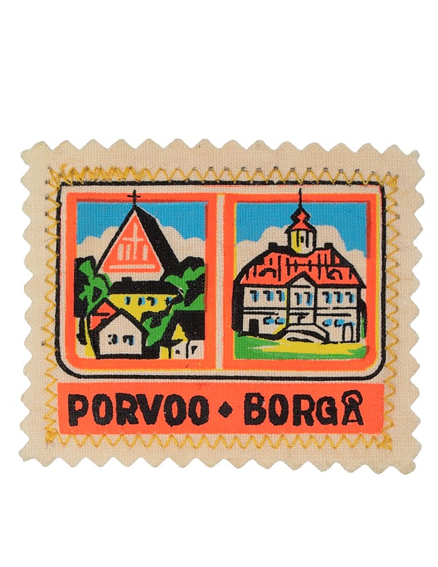 Kangasmerkki Porvoo, 7x6 cm - Ompelu - 10105627323 - 0