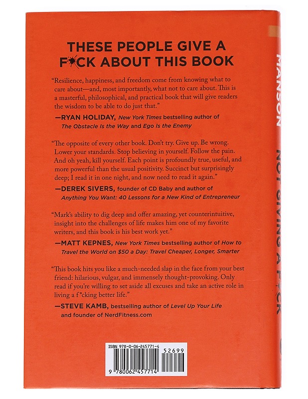The subtle art of not giving a fuck : a counterintuitive approach to living a good life - Mark Manson - Tietokirjat ja oppaat - 10105627347 - 1