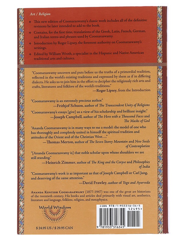 Figures of Speech or Figures of Tought: The Traditional View of Art, revised edition -  Ananda K. Coomaraswamy - Historiakirjat - 10105627364 - 1