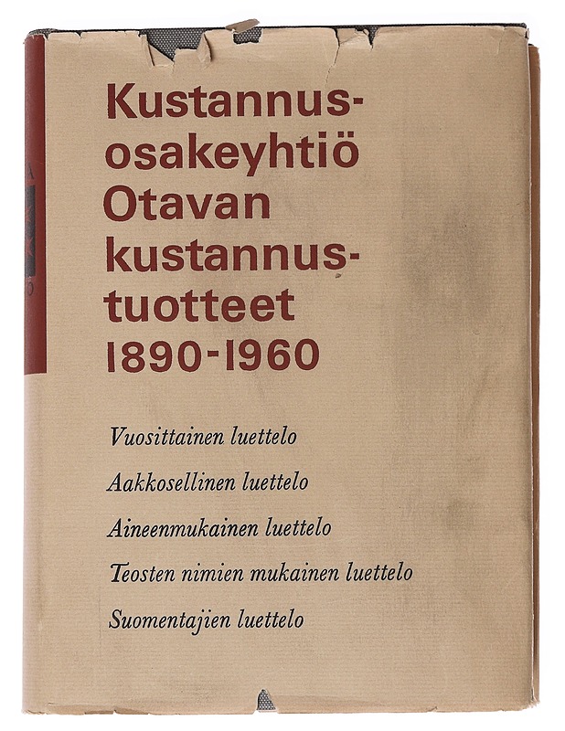 Kustannusosakeyhtiö Otavan kustannustuotteet 1890-1960 - Tietokirjat ja oppaat - 10105627366 - 0