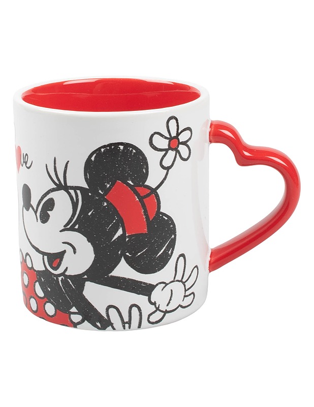 Disney Mickey and Minnie Mouse : kahvimuki, valko-punainen - Mukit ja kahvikupit - 10105627537 - 0