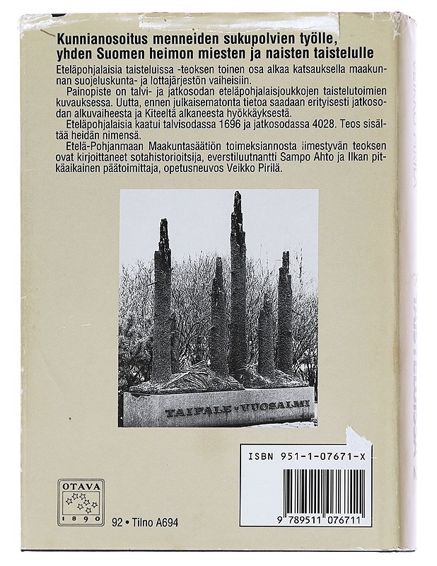 Eteläpohjalaisia taisteluissa 2  - Ahto, Sampo - Historiakirjat - 10105627586 - 1