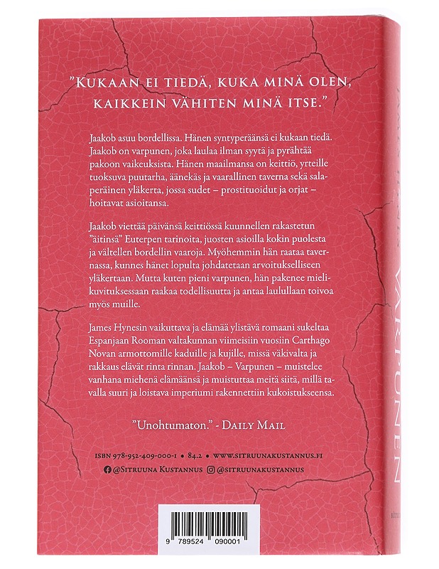 Varpunen - Hynes, James - Romaanit ja novellit - 10105627632 - 1
