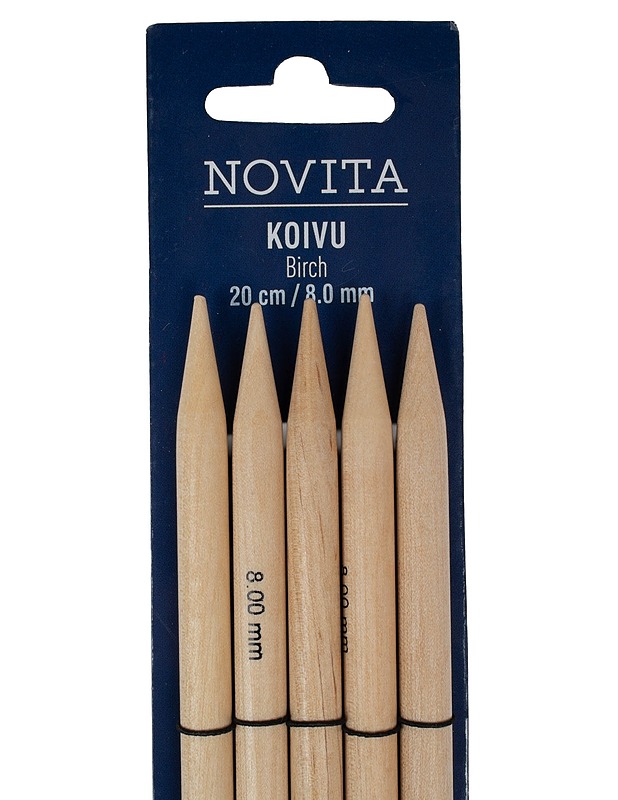 NOVITA Koivu sukkapuikot, 0,8 x 20 cm - Käsityö - 10105627644 - 1