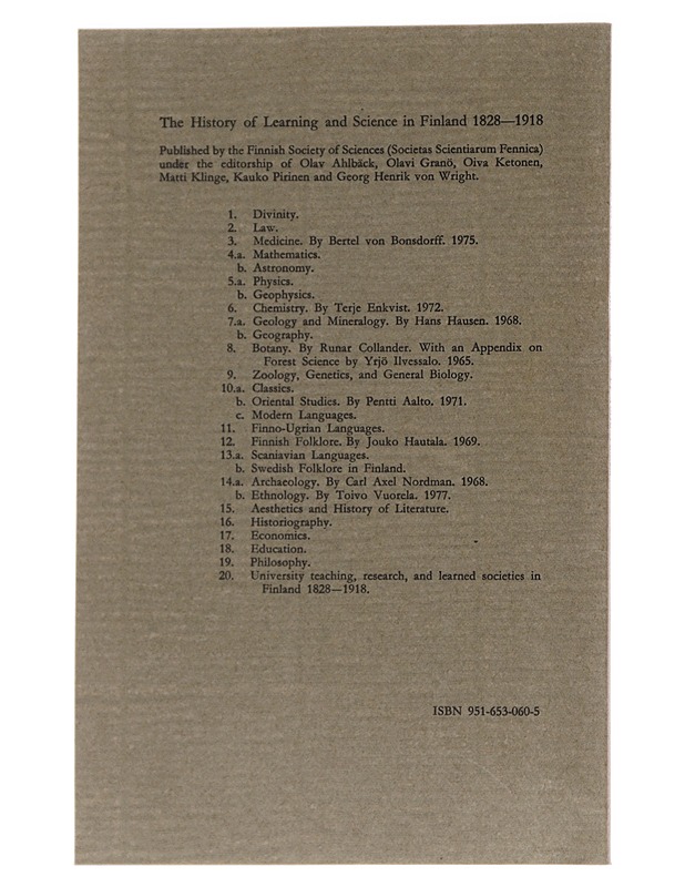 Ethnology in Finland before 1920 - Vuorela, Toivo - Historiakirjat - 10105627734 - 1