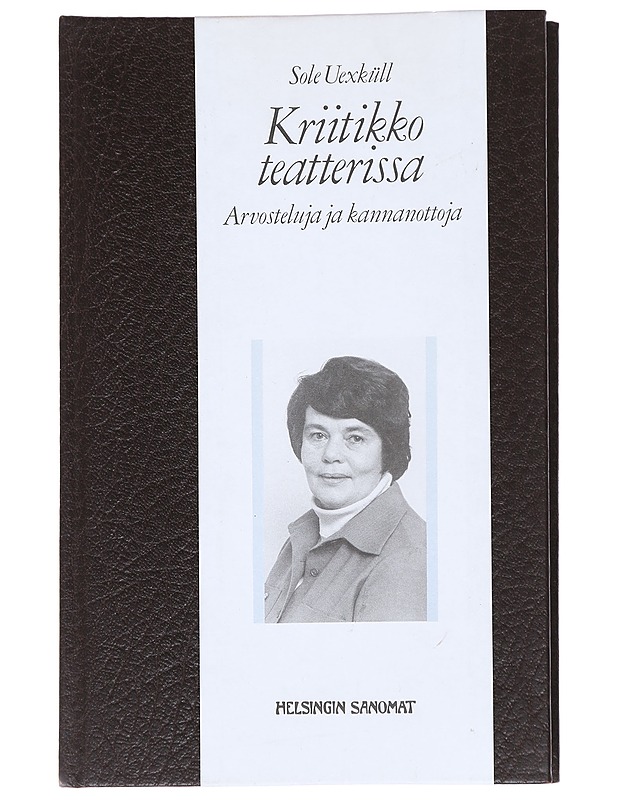 Kriitikko teatterissa - Sole Uexküll - Tietokirjat ja oppaat - 10105627759 - 0