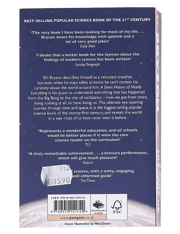 A short history of nearly everything - Bill Bryson - Historiakirjat - 10105627789 - 1