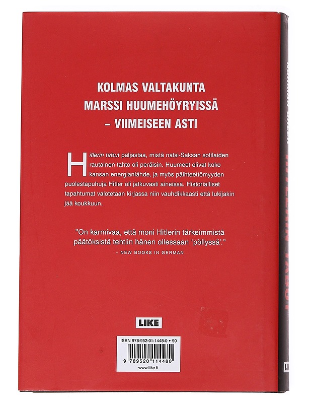 Hitlerin tabut - Ohler, Norman - Tietokirjat ja oppaat - 10105627820 - 1