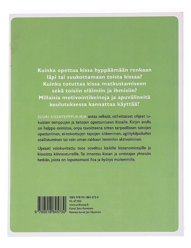 Suuri kissatemppukirja / opeta kissallesi hyödyllisiä taitoja, temppuja ja tapoja - Väyrynen, Elina - Tietokirjat ja oppaat - 10105627850 - 1