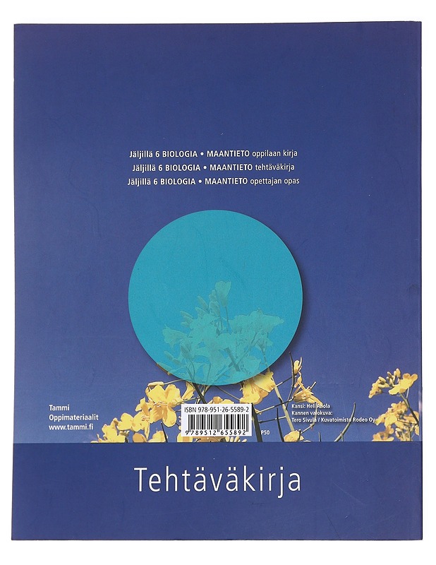 Jäljillä. 6, Biologia, maantieto : tehtäväkirja - Ertimo, Minna - Tietokirjat ja oppaat - 10105627860 - 1