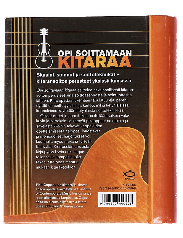 Opi soittamaan kitaraa. Aloittelijan opas - Capone, Phil - Tietokirjat ja oppaat - 10105627882 - 1