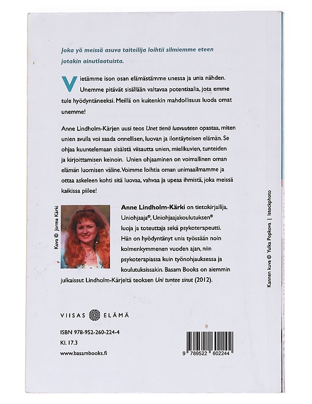 Unet tienä luovuuteen / löydä sisäinen unitaiteilijasi - Anne Lindholm-Kärki - Tietokirjat ja oppaat - 10105627907 - 1