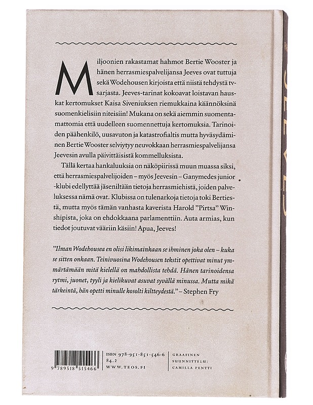 Parahin Jeeves - Wodehouse, P. G. - Romaanit ja novellit - 10105627909 - 1