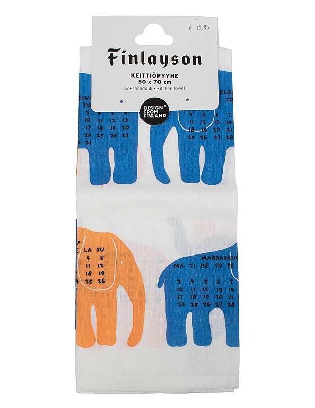 FINLAYSON Elefantti keittiöpyyhe, 50x70 cm - Designsuosikit - 10105627927 - 0