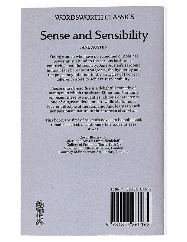 SENSE AND SENSIBILITY - JANE AUSTEN - Romaanit ja novellit - 10105627933 - 1