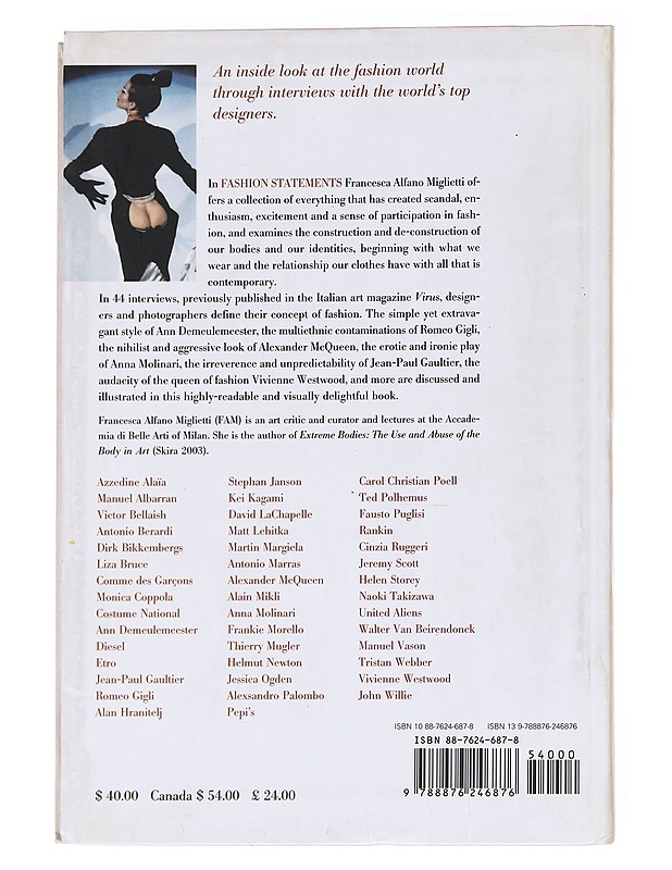 Fashion statements - Francesca Alfano Migliett - Romaanit ja novellit - 10105627986 - 1