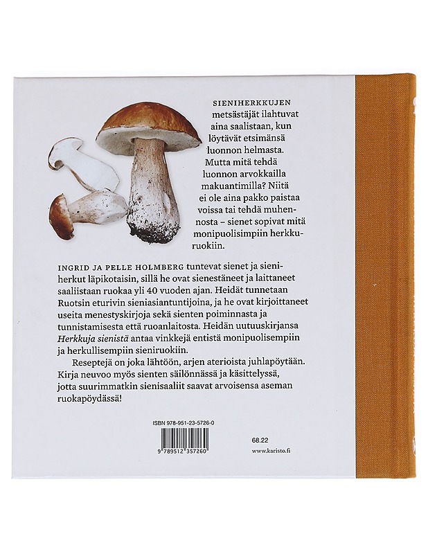 Herkkuja sienistä - Holmberg, Ingrid - Ruokakirjat - 10105627991 - 1